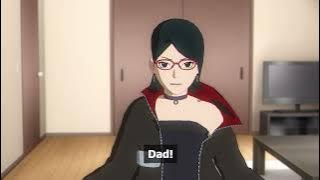 Sasuke dislikes Sarada's new outfit...