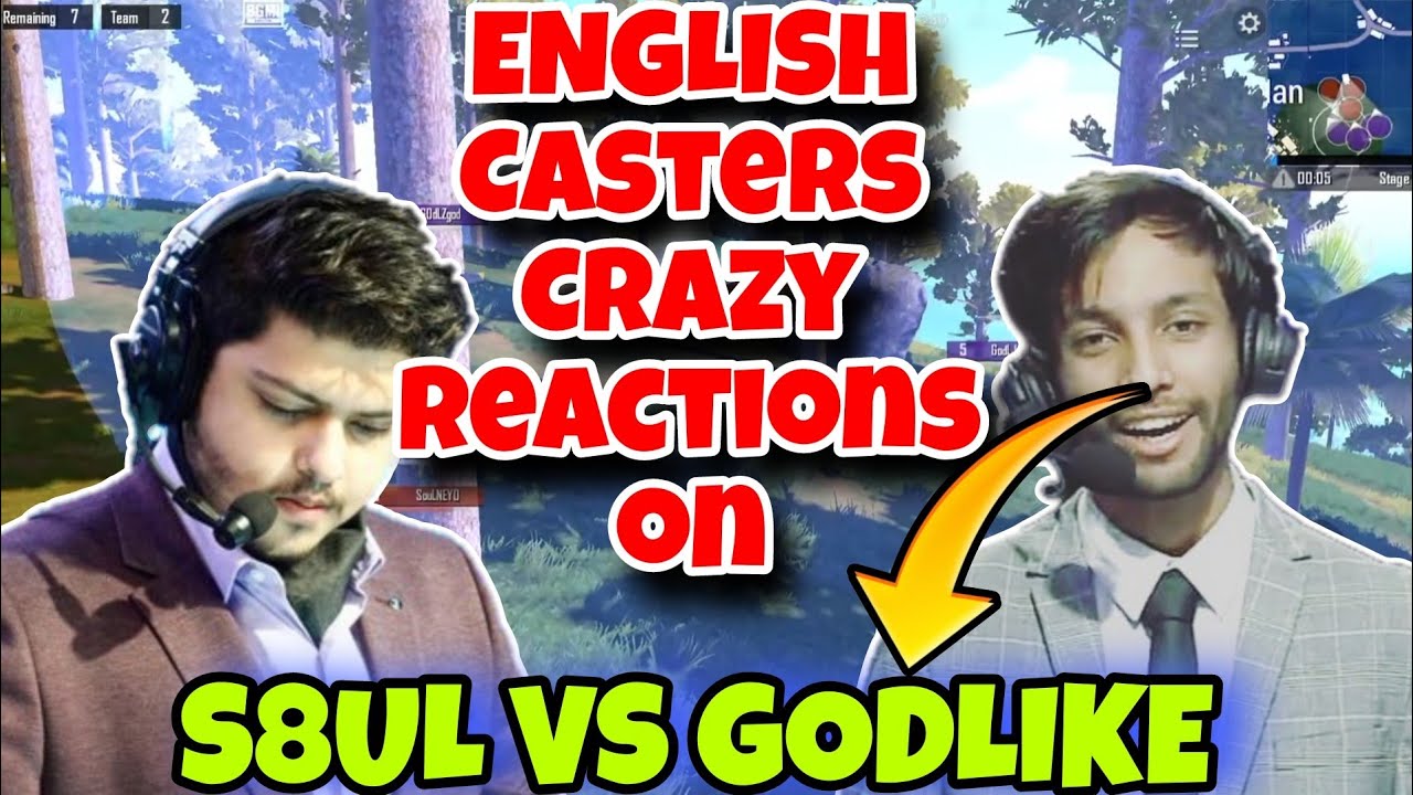 Bmps English Casters Crazy Reactions💪on GodL vs Soul Highlights 😱 - YouTube