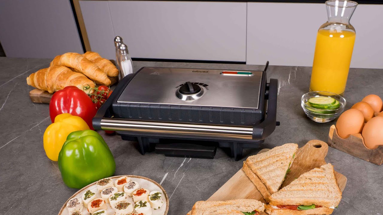 Sandwich Maker și Grill, PANINI-LIGHT, 1500W, plăci ceramice, temperatură ajustabilă