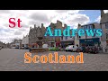 Scotland st andrews walk in 4k town on east coast