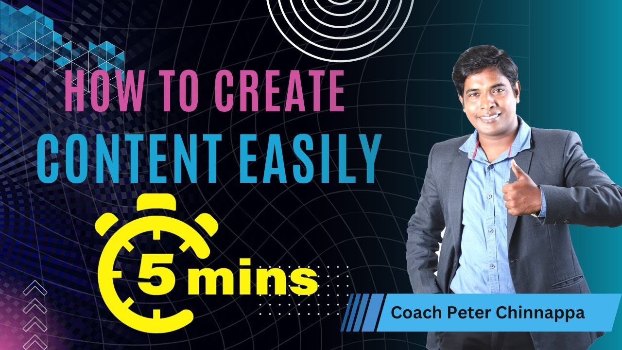 How to create content easily in 5 min - YouTube