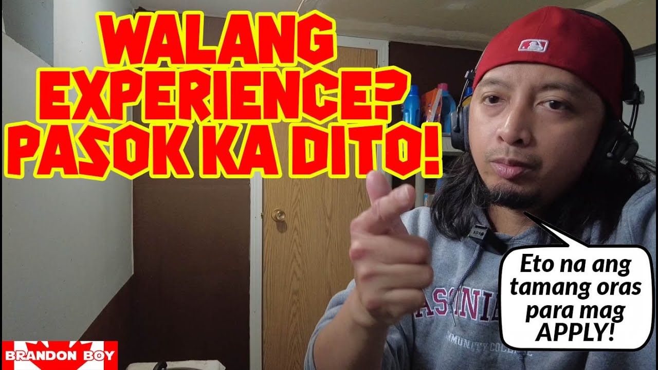 Walang EXPERIENCE? Walang problema!