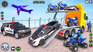 US Police Car Transport Truck & US Police ATV 2023 - Android iOS Gameplay screenshot 5