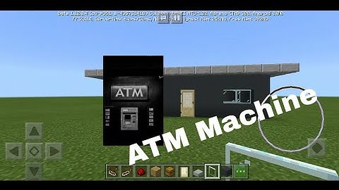 How to make ATM Machine in Minecraft PE (Working and Easy)