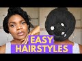 FABULOUS, EASY & SIMPLE   Natural 4c Hairstyles for Work WITHOUT Extensions