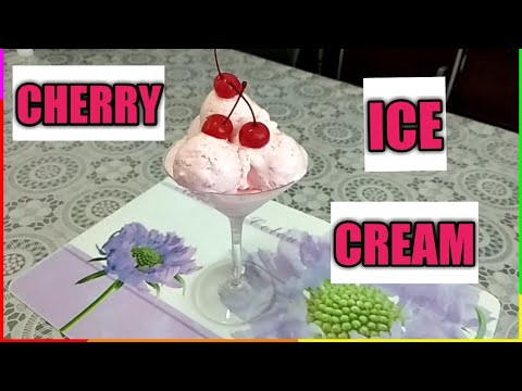 CHERRY ICE CREAM HOMEMADE