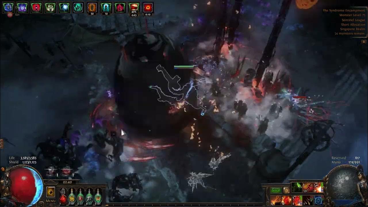 Poe detonate dead. Simulacrum POE. Rainbow Chaos Death Ball.