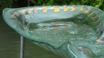 The Sun Pulse glass Flowform at Quennington