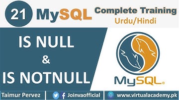How to Use Null & IS Not Null Query in MySQL | MySQL Complete Course. | 21