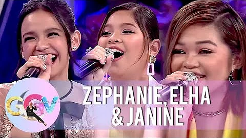 Vice Ganda gets entertained by Zephanie, Elha and ...