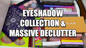 eyeshadow palette collection and massive declutter
