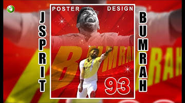Typography Poster Design | Cricket Poster Design in Coreldraw | Poster Design Tutorial