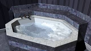 Floating Bath Bubbles Animation