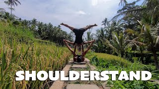 ACRO YOGA - Shoulderstand - Easy Tutorial with Tips (for Beginners)