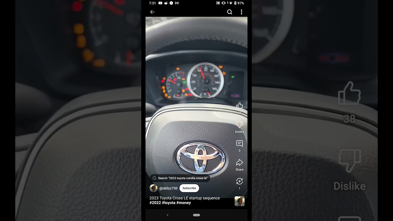 2023 Corolla Cross LE Startup