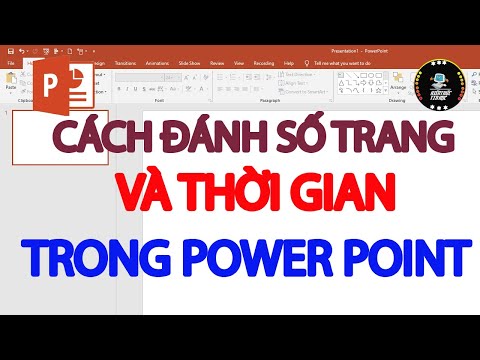 Cách đánh số trang trong powerpoint, chèn thời gian vào powerpoint