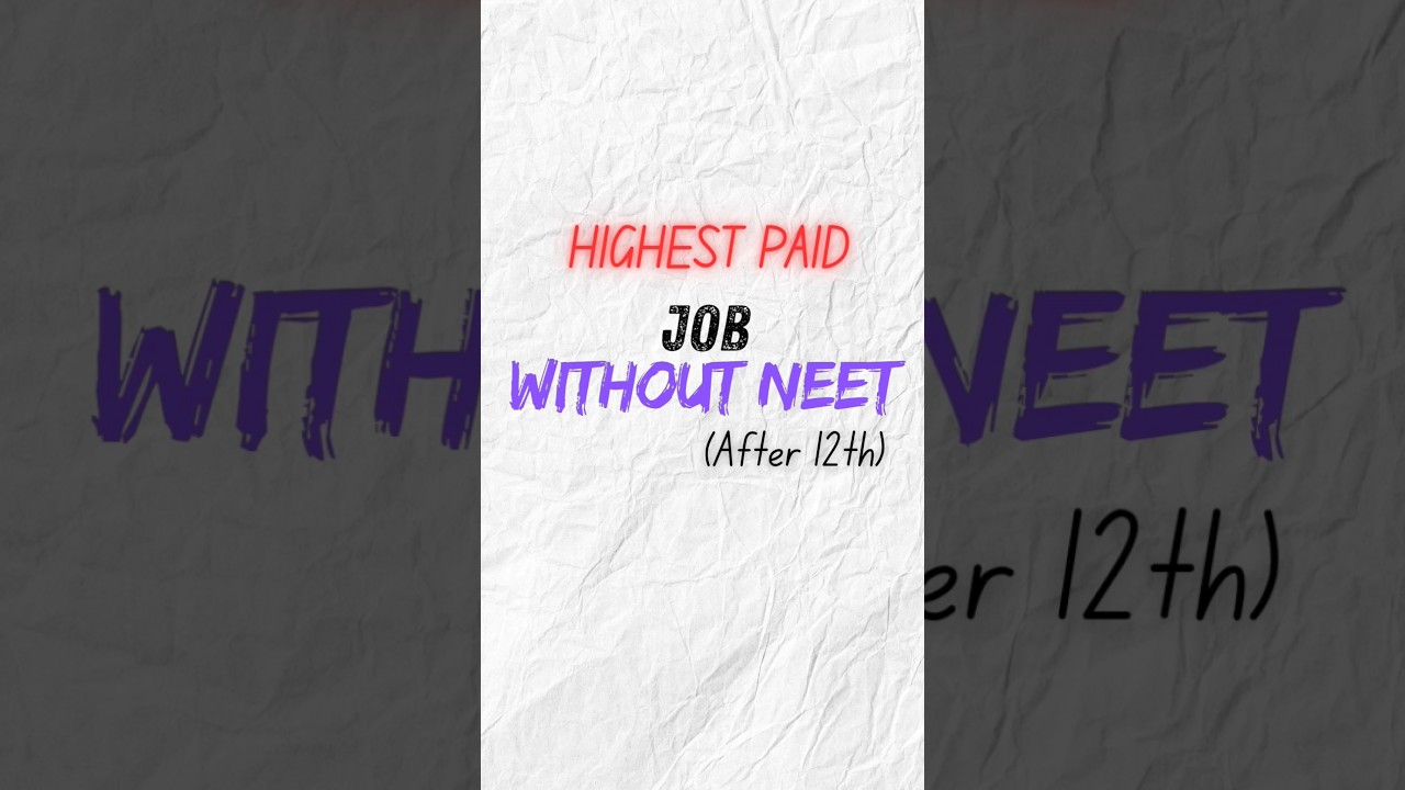 Top 5 High-Paying Medical Jobs Without NEET! 🚀💼 