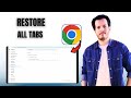 How To Restore All Tabs In Google Chrome After Restart Full Guide