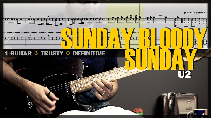 Sunday Bloody Sunday Guitar version - Guitar performance video thumbnail