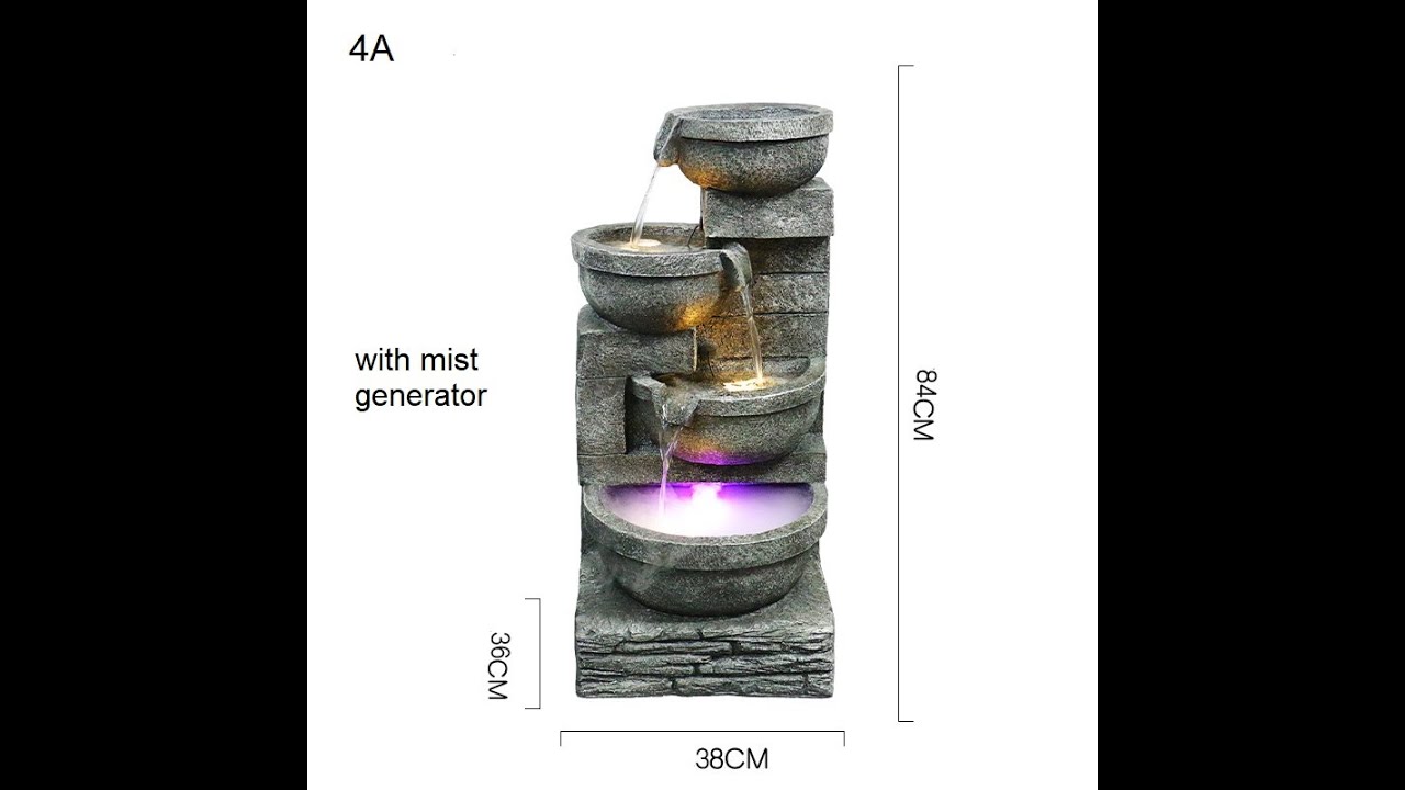 Floor standing water fountain water features 4A YouTube