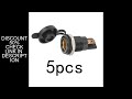 5pcs Powerlet Socket Adapter for Hella Din BMW Powerlet Plug Converter Adapter 12 Volt Socket Moterc