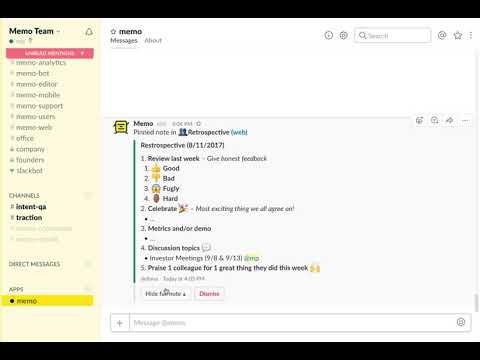 Memo Demo