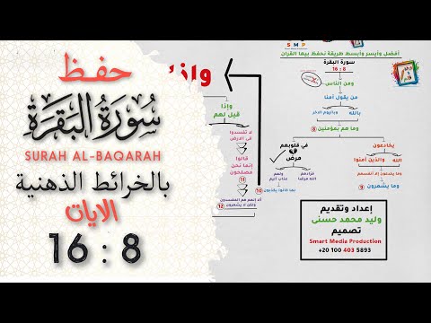 حفظ سورة البقرة بالخرائط الذهنية الايات 8 16 حفظ القرآن الكريم