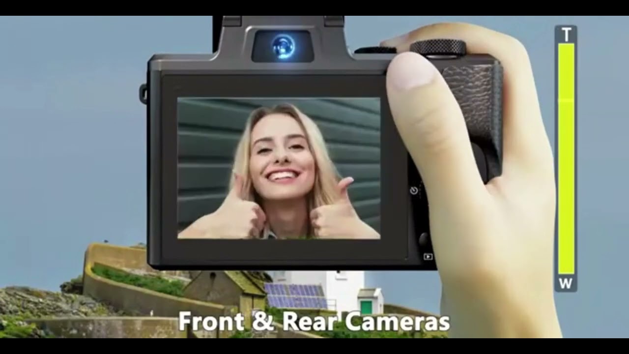 8K Digital Camera for Photography Autofocus WiFi 88MP Vlogging Camera with Dual-Lens 16X Digital