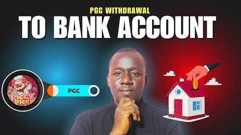 "Withdraw Your PGC (Piggy Piggy 🐷) Directly to Your Bank Account Using Bitget!
