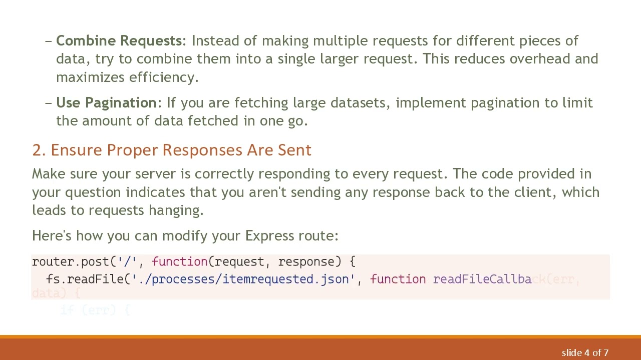 Resolving the Issue of Express.js Limiting Requests to 5