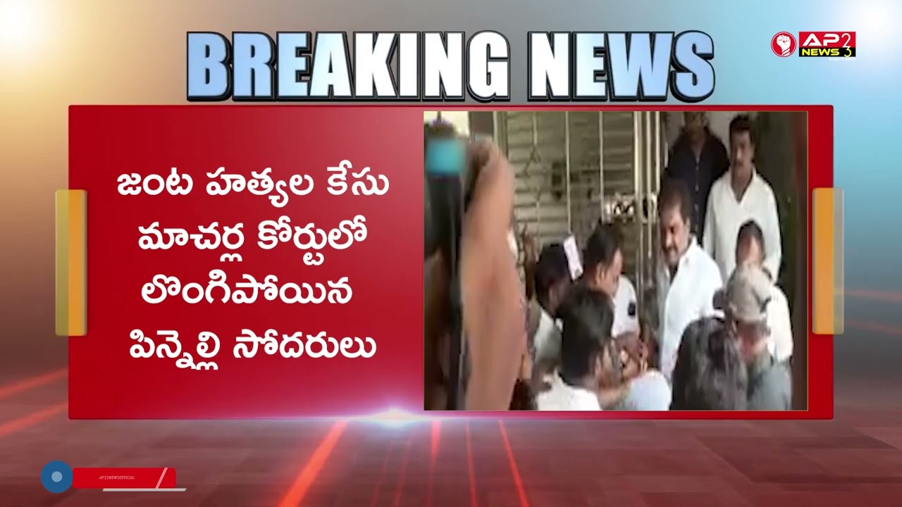 మాచర్ల కోర్టులో లొంగిపోయిన పిన్నెల్లి సోదరులు | Pinnelli Brothers Surrender in Macherla Court