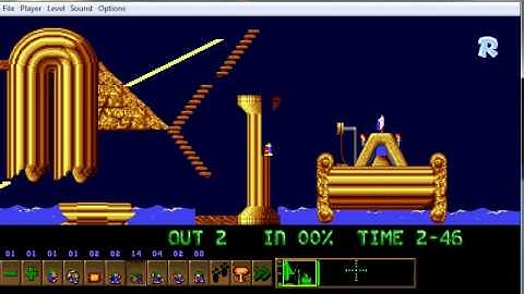 Lemmings Custom Level - The 2 survivors