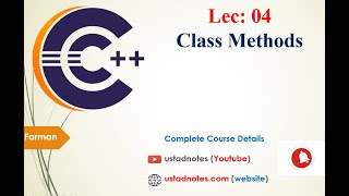 Class Methods in c++ [ urdu/hindi ]