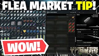 Escape From Tarkov PVE - THIS Tip CHANGED THE GAME For Listing Items On The Flea Market!