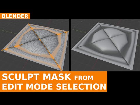 Sculpt Mask from Edit Mode Selection in Blender | Workaround Tutorial