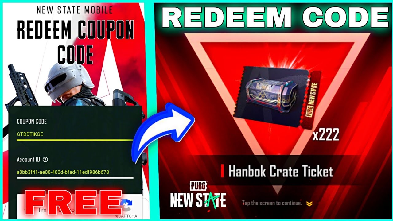 2022 TOP 3 NEW REDEEM CODE NEW STATE MOBILE | HOW TO GET FREE REDEEM CODE FOR CRATE TICKET Junior
