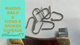 REPAIRING A BROKEN SCHRADE LB7 KNIFE