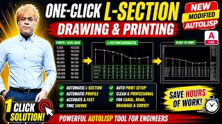 One-Click L-Section Drawing &amp; Printing | Powerful AutoLISP Tool