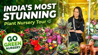 🌿 "India's Most STUNNING Plant Nursery - Go Green Nursery Tour!"