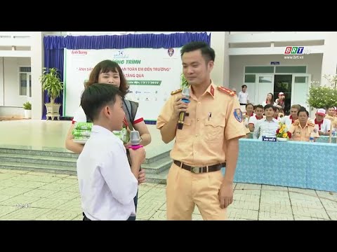 Phòng Cảnh sát giao thông tuyên truyền luật giao thông ở trường THCS Bình Châu | BRTgo