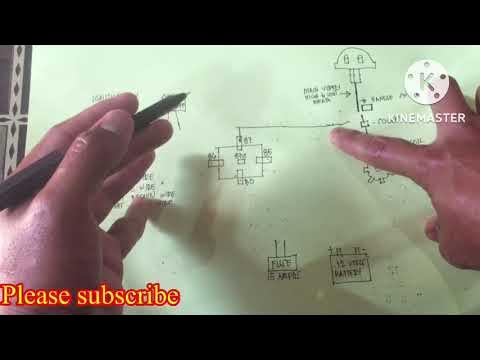 Headlight battery operated diagram na may relay para sa motor!#wave125