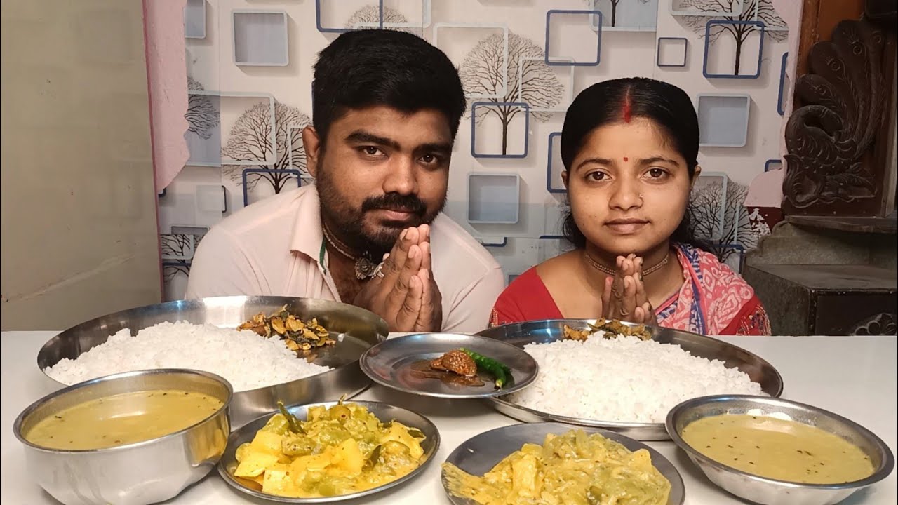 today-s-eating-daal-jhinga-posto-uchhe-chochori-indian-eating-show