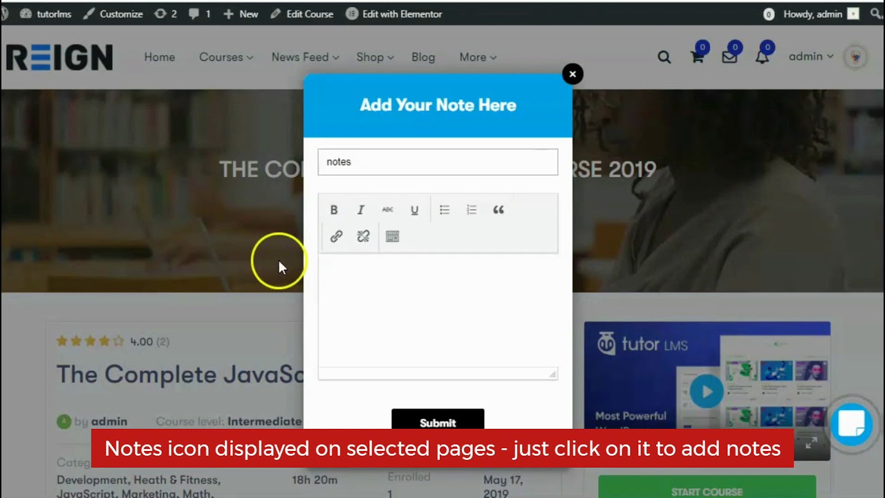 Note Lms LMS Notes to Extend Your Tutor LMS Plugin Functionality to Create Real ...