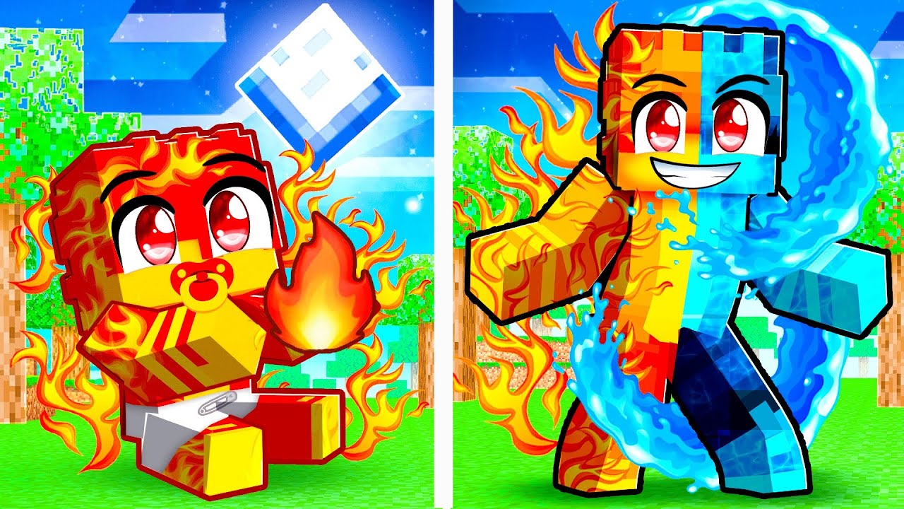 BIRTH to DEATH of an ELEMENTAL in MINECRAFT!