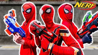 TEAM SPIDER-MAN NERF GUN vs BAD GUY TEAM (All Action Story POV) | Chapter 1