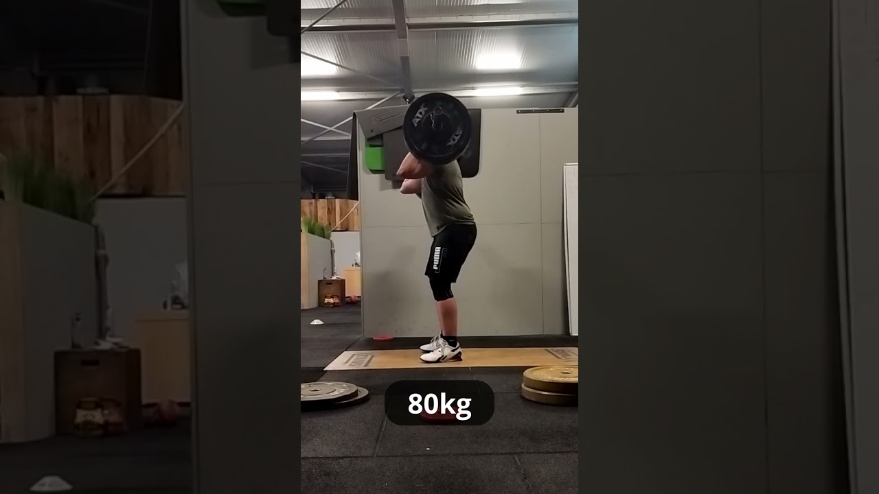 clean and jerk + btn jerk at 80kg