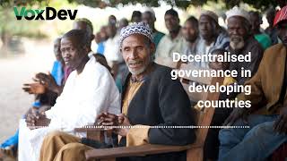 Decentralised governance in developing countries