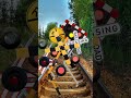 【踏切アニメ】いろんな種類のふみきりカンカン♪different types of railroad crossings !!! #ショート #Shorts