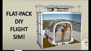 Ultimate Cessna / Cirrus Home Cockpit Flight Simulator with 220 deg, 3 projector, surround screen