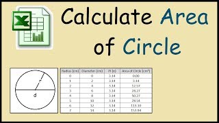How to calculate the area of a circle using Excel screenshot 5
